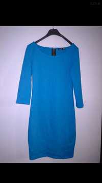 Piękna niebieska sukienka Sinsay S 36 dopakowana