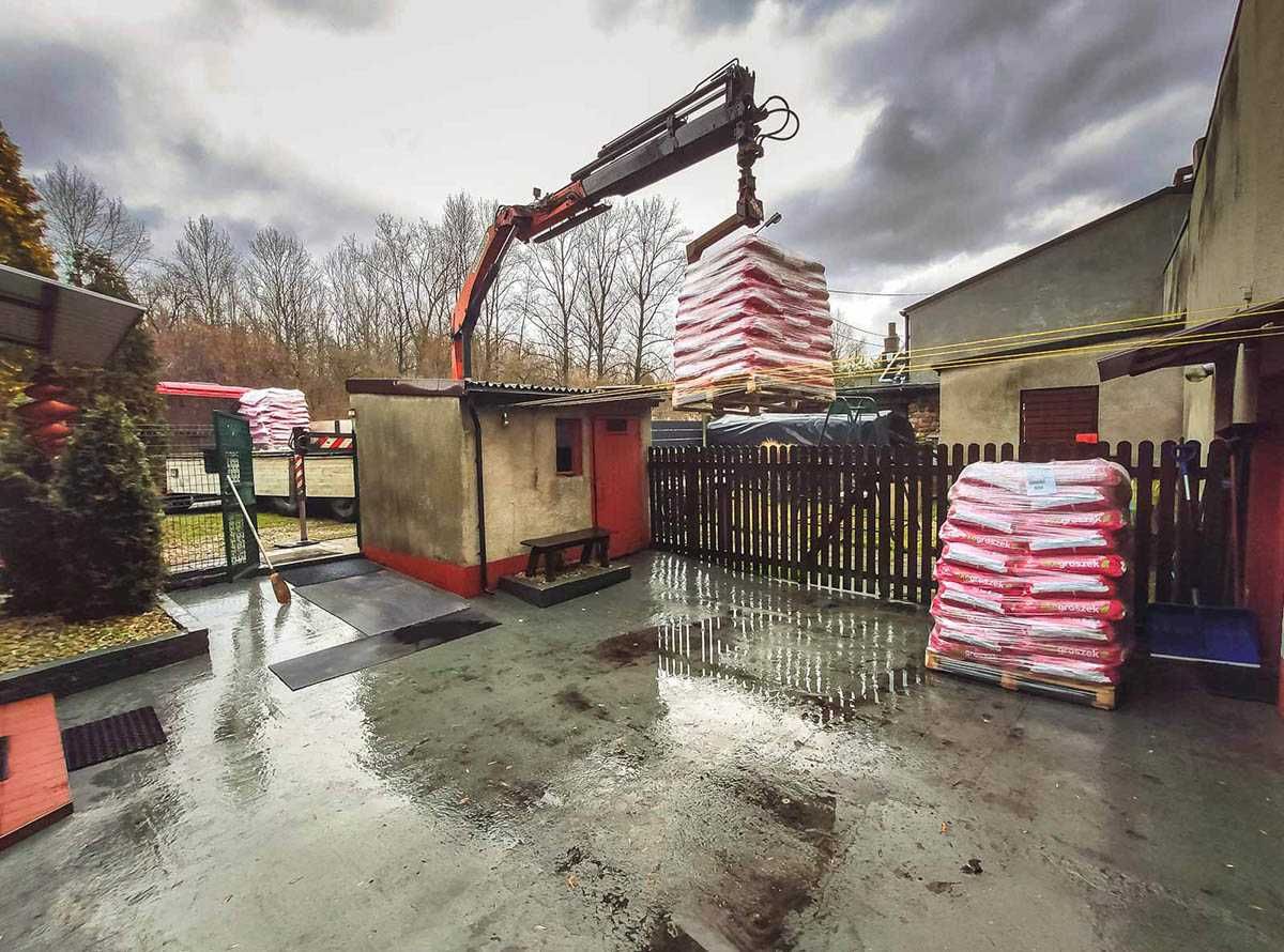 HDS transport węgla workowanego na paletach, luzem Tauron Sobieski