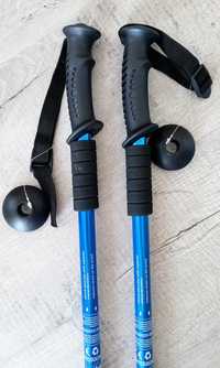 Nowe kijki trekkingowe, nordic walking, niebieskie regulowane