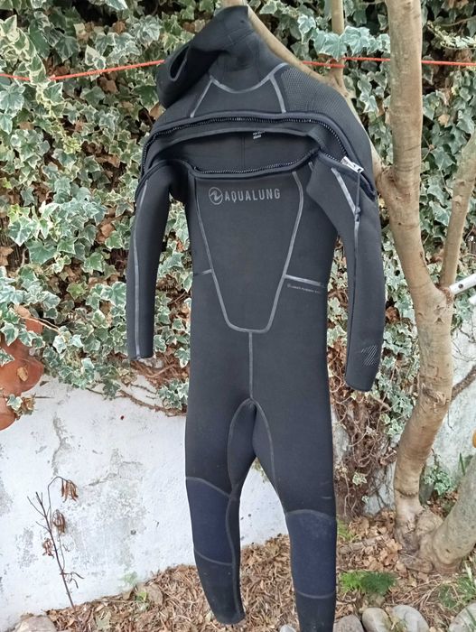Fato Mergulho Semi-seco Aqualung Solaflex  8mm como novo