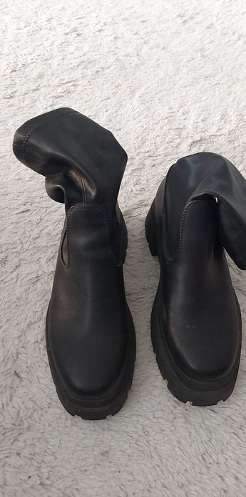 Wygodniej pólkozaki buty z bieżnikiem lekkie a la oficerki