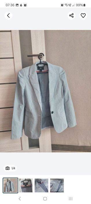 Пиджак жакет h&m с-м
