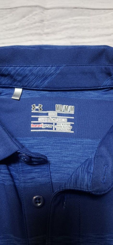 Koszulka polo męska Under Armour Heat Gear, loose, polówka, logo sport