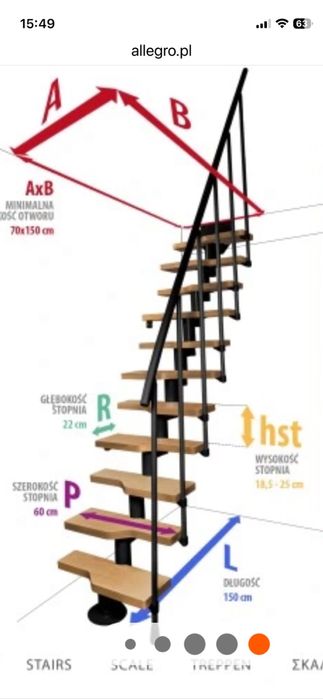 Schody kacze modułowe