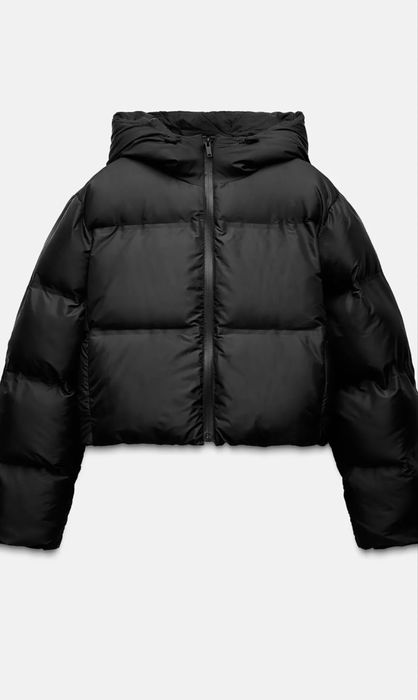 Куртка Zara пуховик анорак жіночий XS, S, M оригінал