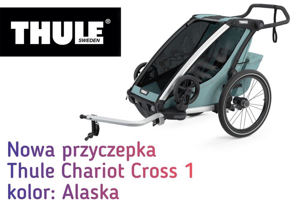 Nowa przyczepka rowerowa Thule Chariot Cross 1 - 5 lat gwarancji