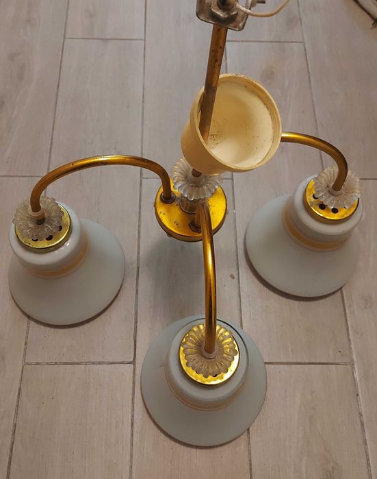 Люстра на 3 плафони часів СССР