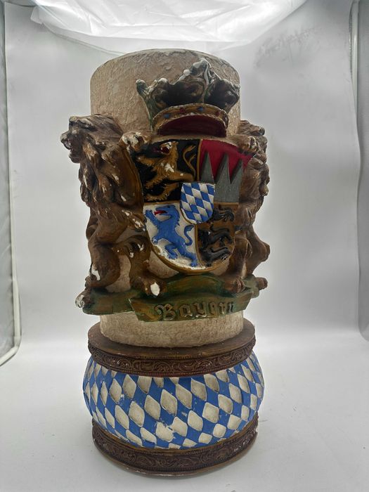 Piękna stara bawarska świeca Bayern Munchen bardzo duża octoberfest