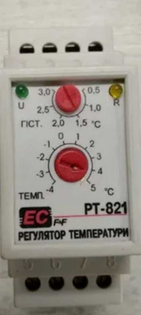 Регулятор температуры RT-821, 230 В AC, от -4°C до +5°C, 16А