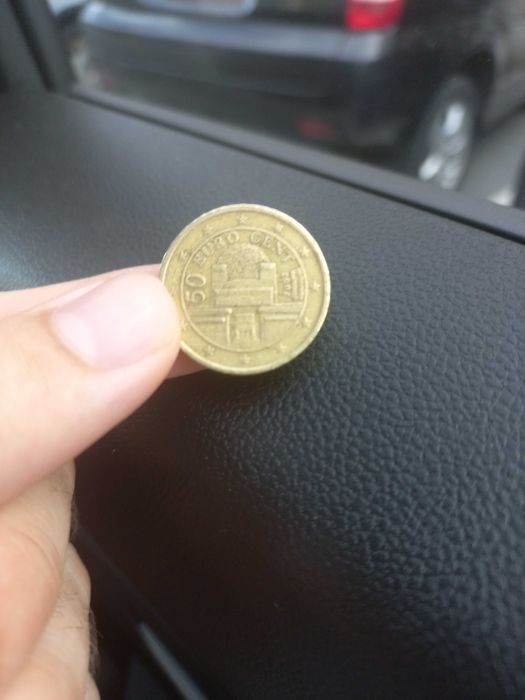 Moeda de 50 cêntimos austríaca rara