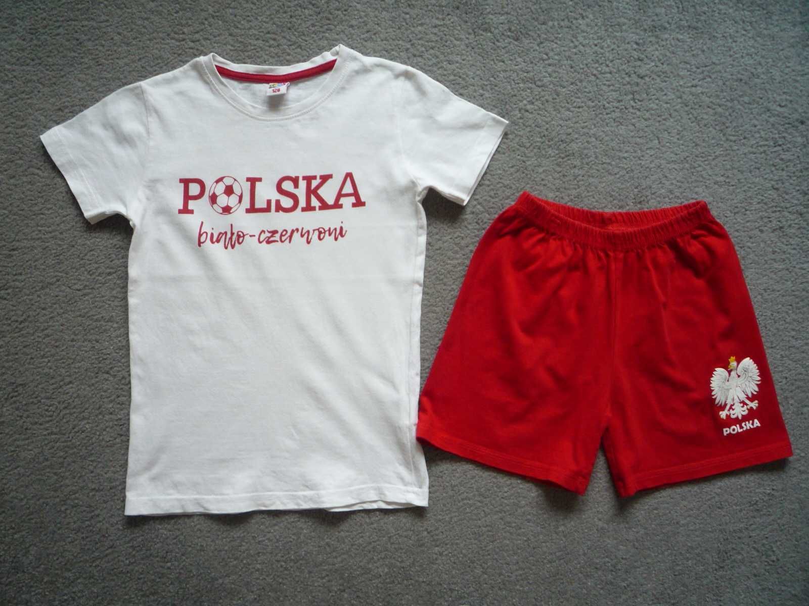 Polska Biało-czerwoni 122/128 Koszulka + Spodenki Komplet kibica