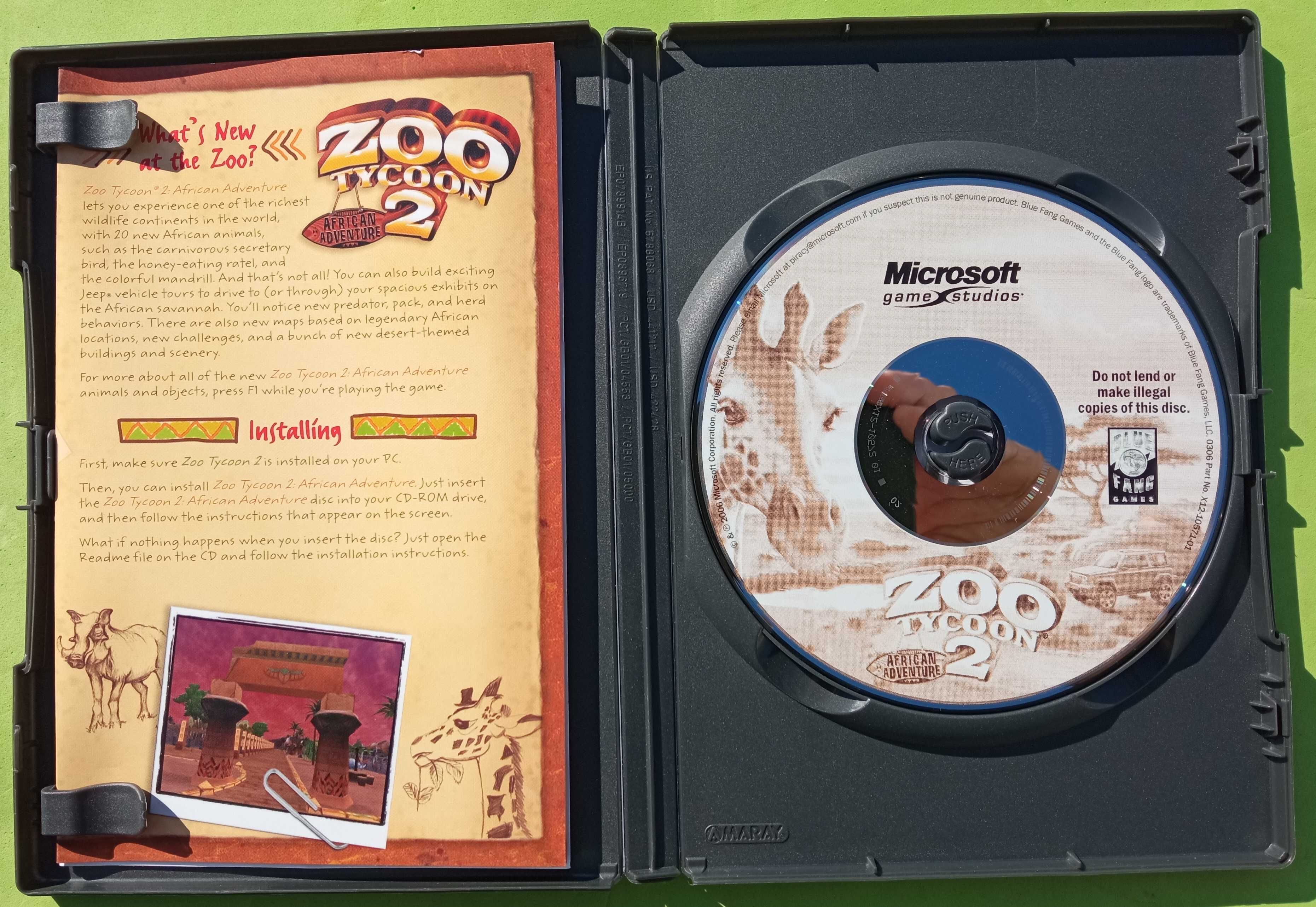 Jogo PC - Zoo Tycoon 2 African Adventure