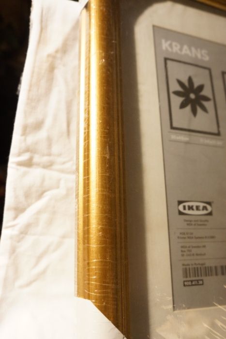 Nowa! Drewniana rama, obraz lub lustro. IKEA Elegancka