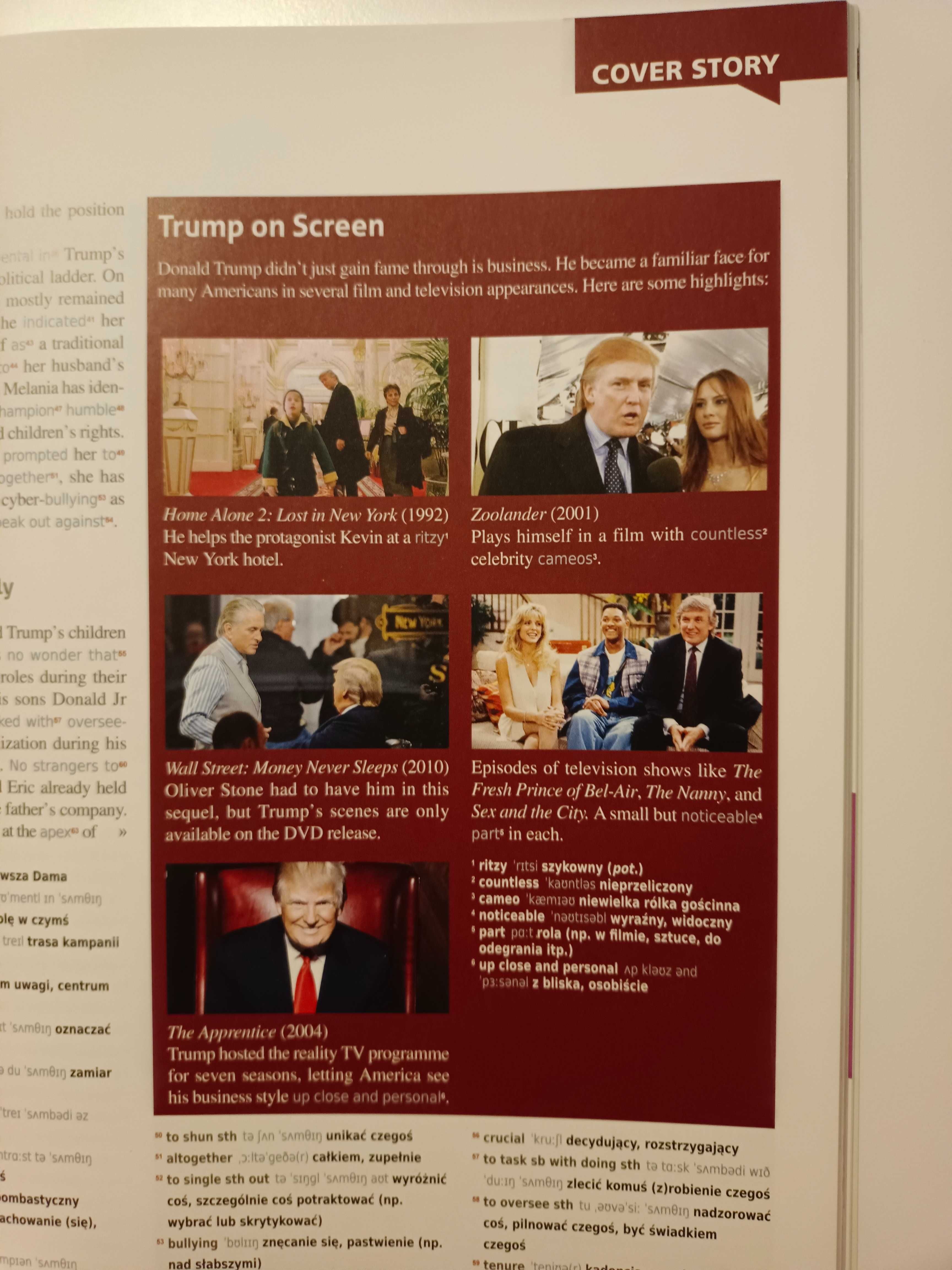 Business English 2017 (nauka j. angielskiego), 80 stron, Donald Trump