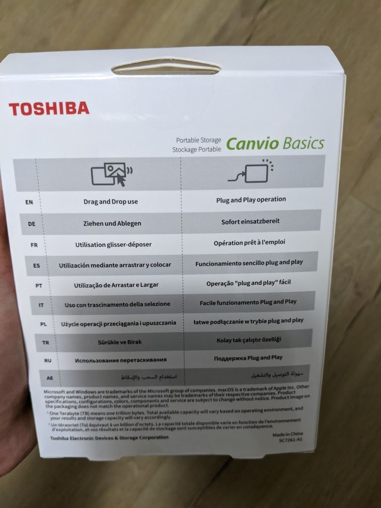 Жорсткий диск Toshiba Canvio Basics 4TB