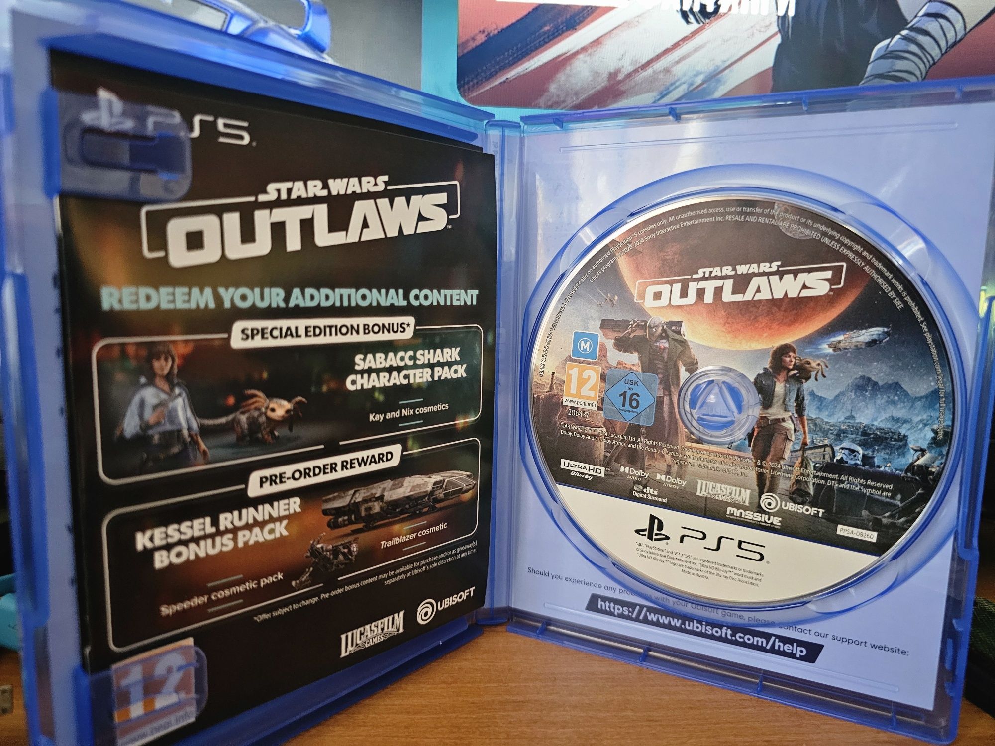 Диск  Star Wars outlaws Special edition