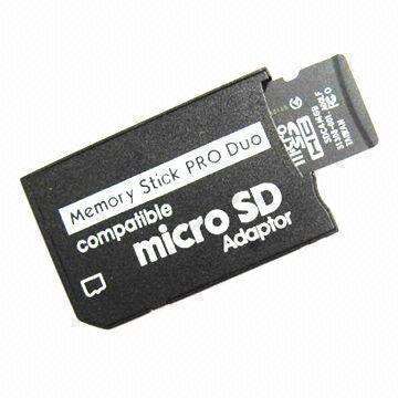 Adaptador para cartão micro sd →memory stick, Sony maquina fotografica