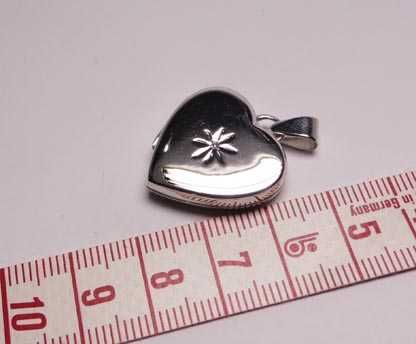 Srebrna zawieszka sekretnik serce gwiazdka. Srebro rodowane