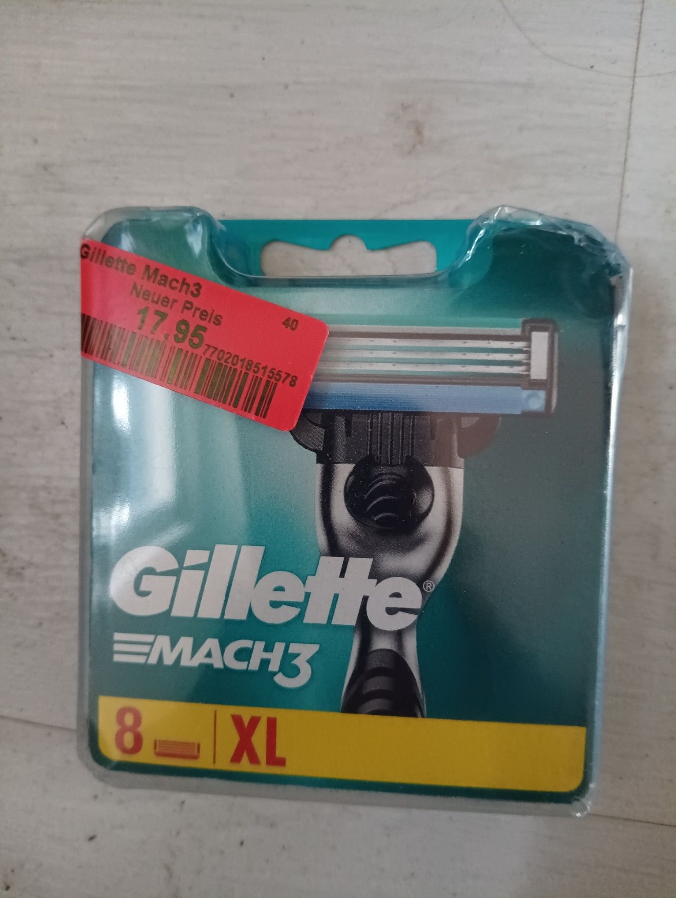 Сменные картриджи Gillette Mach 3 .Оригинал Германия.