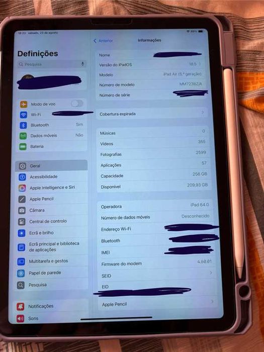 Ipad Air 2022 Aparenta NOVO