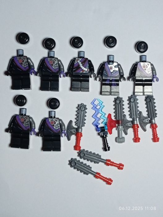 LEGO лот із 7 оригінальних фігурок LEGO Ninjago ОРИГІНАЛ (ніндроїди)+