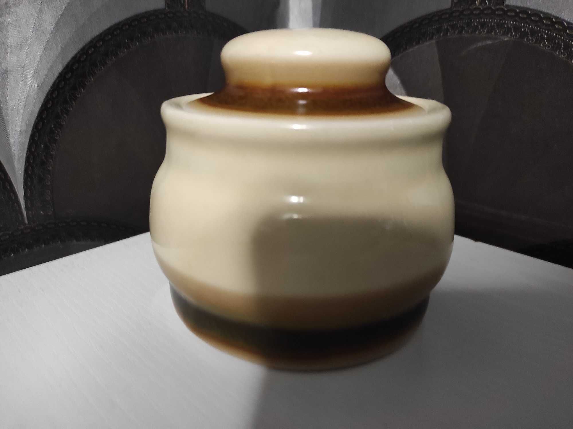Cukiernica fason Dana, porcelit Pruszków PRL, Nowa