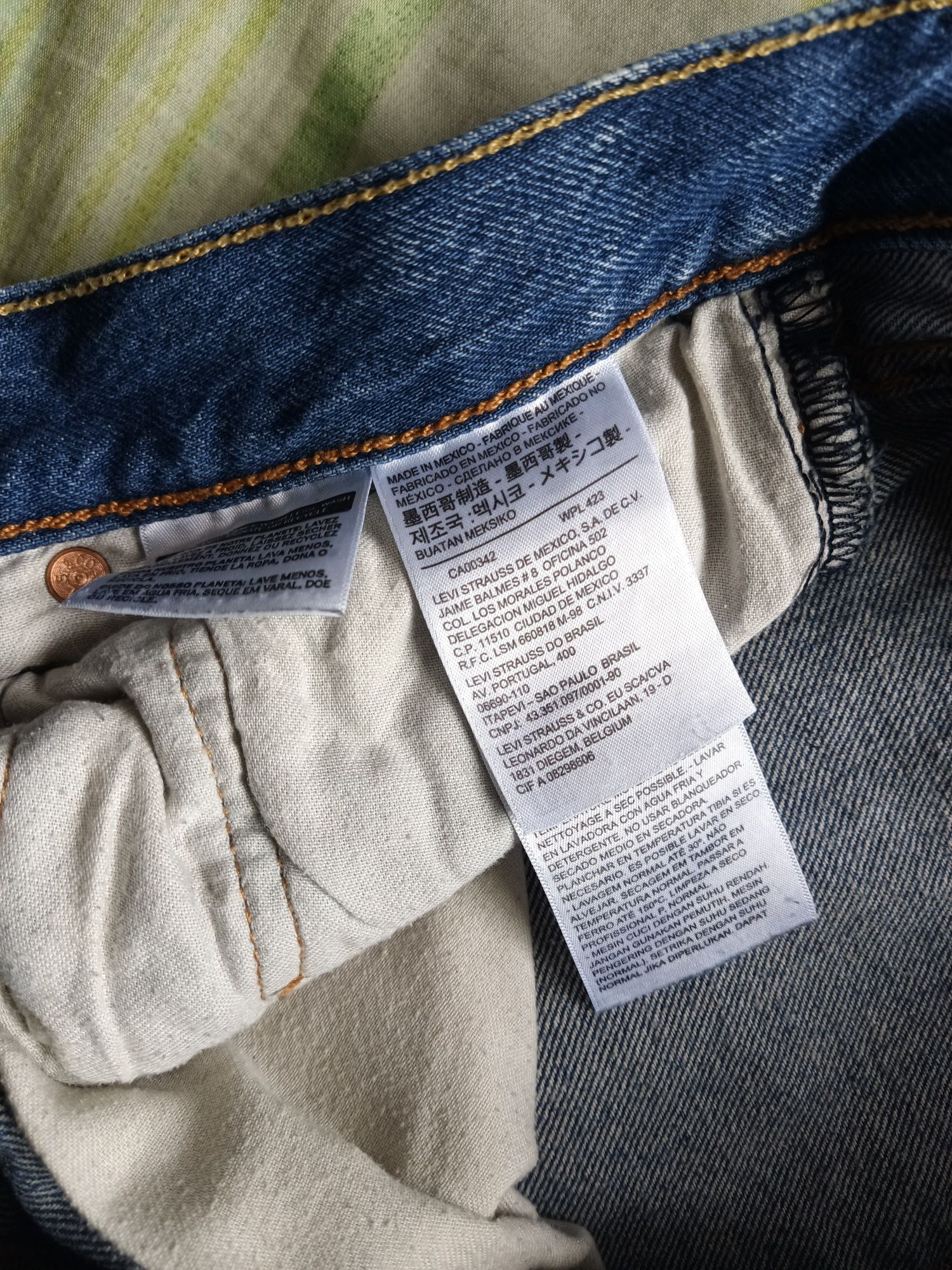 Levis 501 podnie dżinsowe męskie