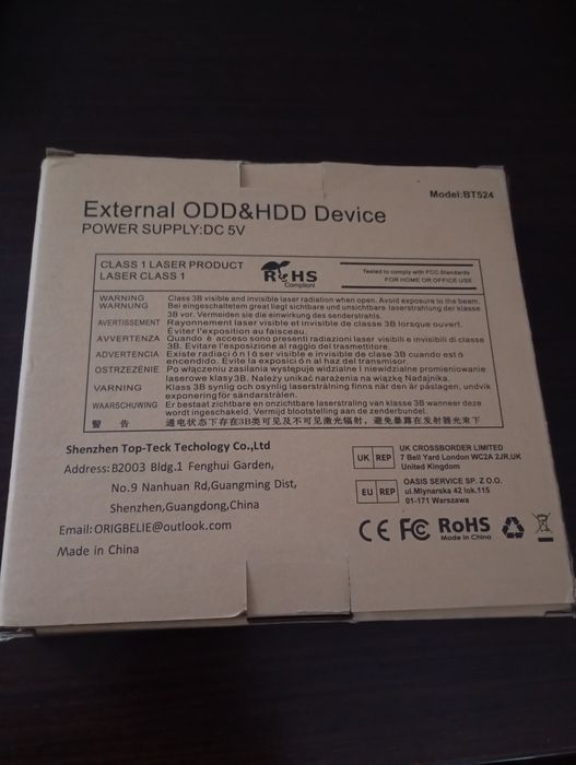 Leitor de CD/DVD externo