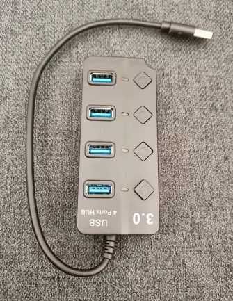 HUB 4xUSB 3.0 z przełącznikiem