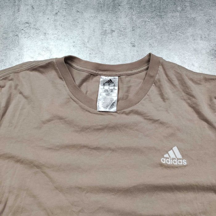 MĘSKA Koszulka Bawełna PREMIUM Codzienna Haft Logo Adidas Casualowa
