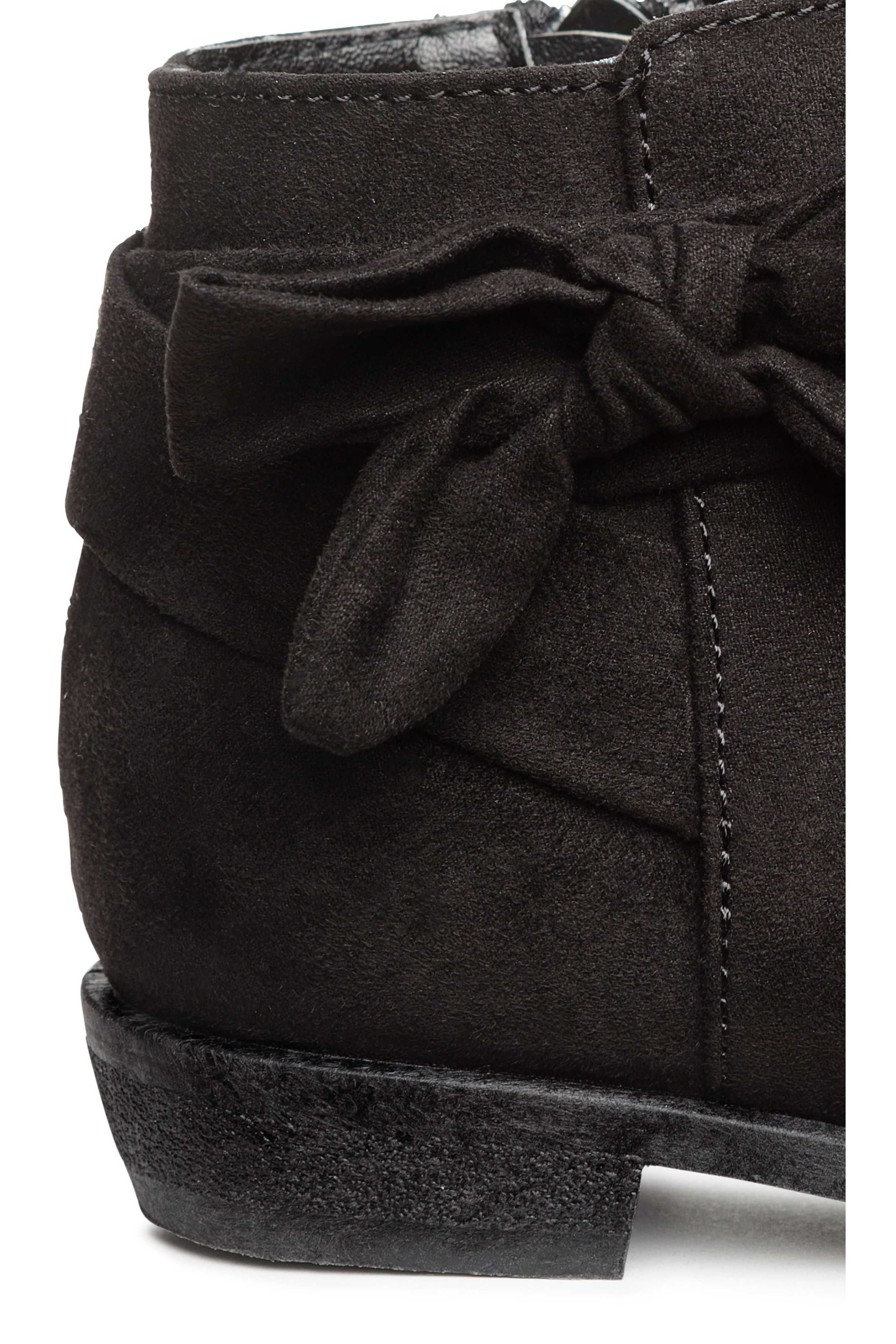 51-> czarne botki H&M ocieplone MEGA r.25 15,5cm