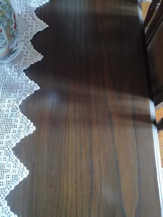 Mesa e 8 cadeiras rustico sala de jantar