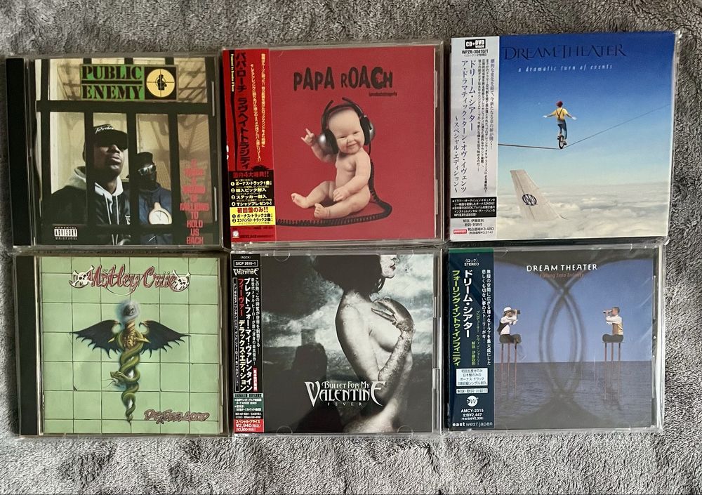 CD Japan Public Enemy,Papa Roach,Dream Theater,Bullet For My Valentine