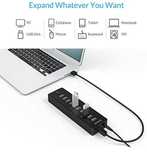 Hub USB com alimentação ORICO Hub de dados de 10 portas com adaptador
