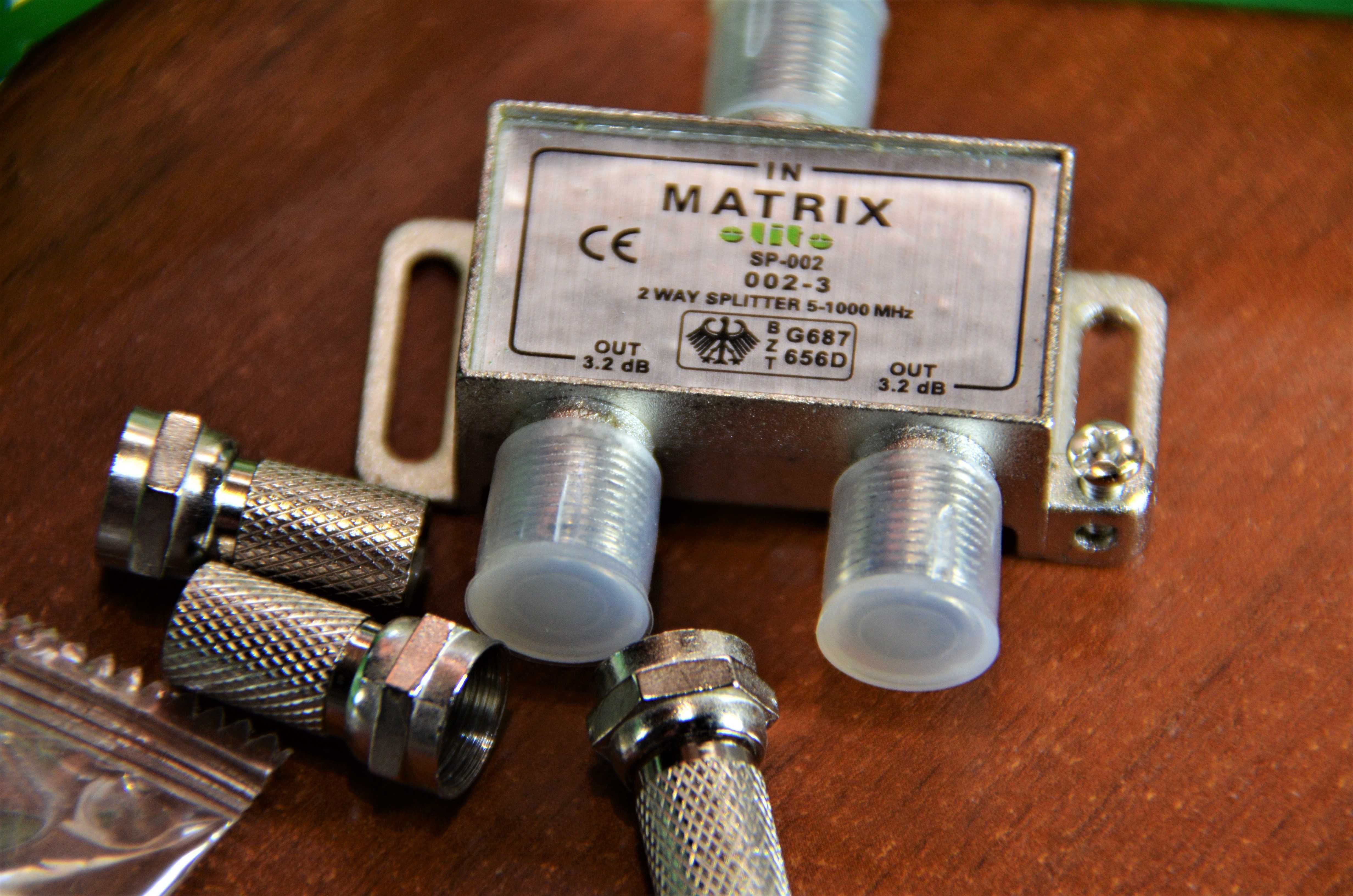 Розгалужувач Matrix Elite SP-002 / 2 Way Splitter 5 – 1000 MHz