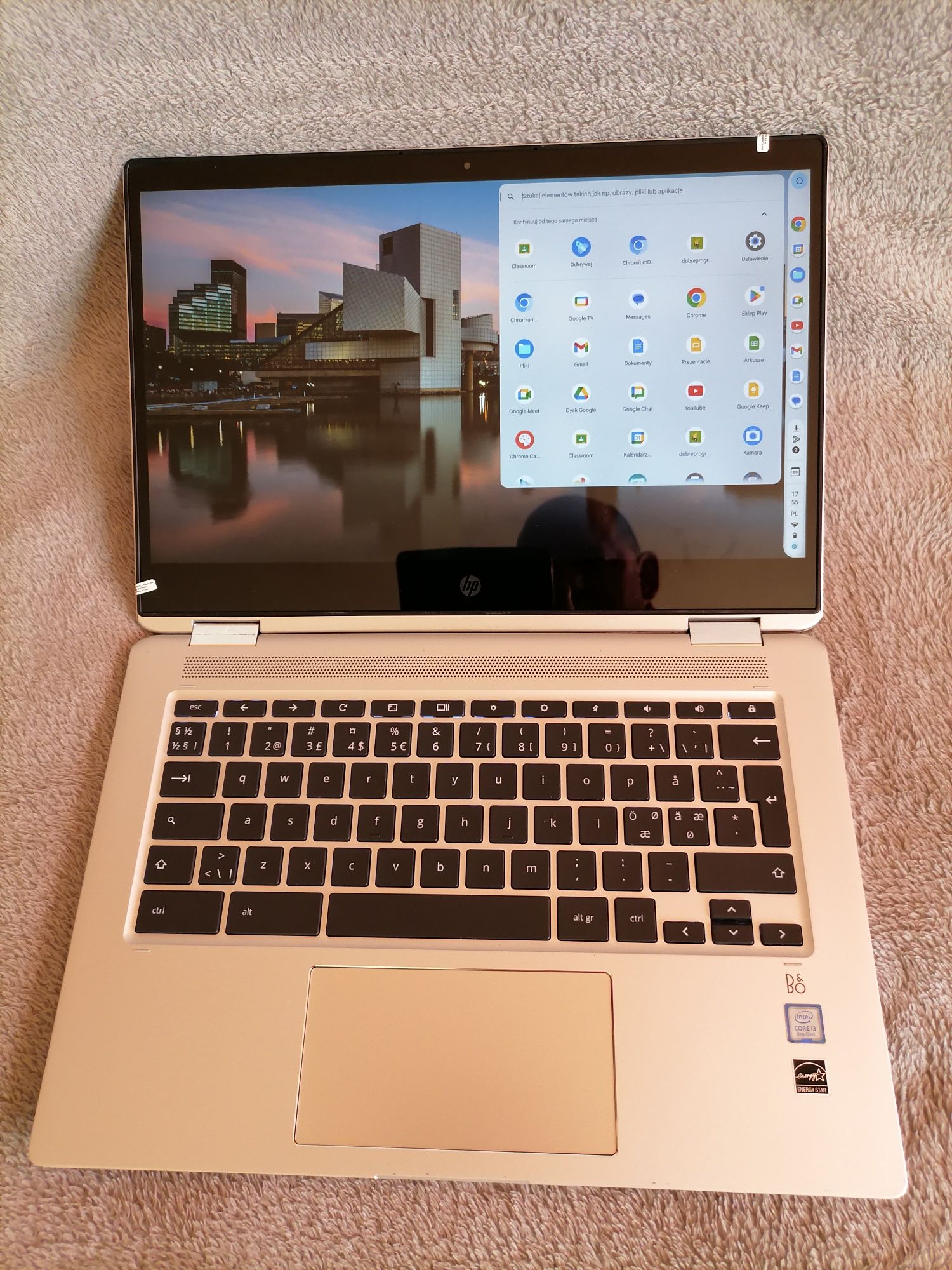 laptop Tablet HP 2w1 360° 14 G1 8GB 192GB SSD Chrome os i3 8 GEN Pdświ
