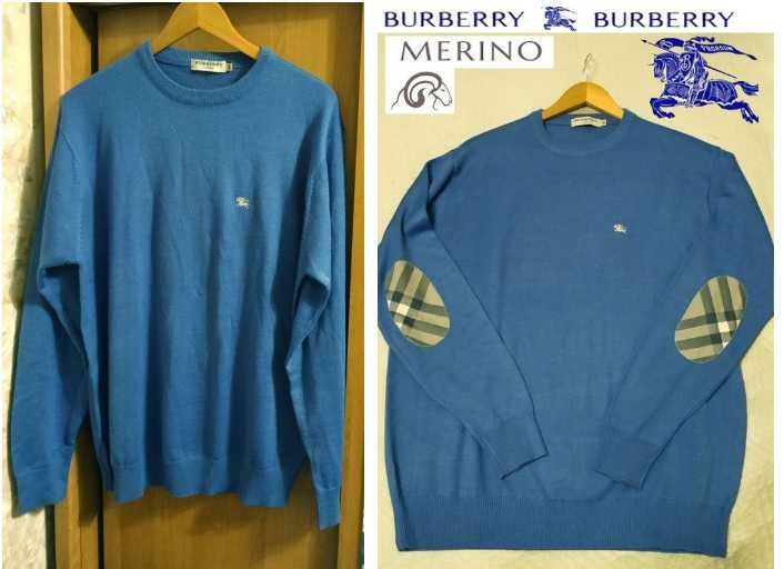 Джемпер Burberry. 50% мериносовая шерсть,  р.XL