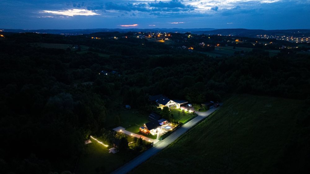 Spa Jacuzzi Sauna Basen Domek w Zaciszu Harklowa ferie wakacje  wynaje