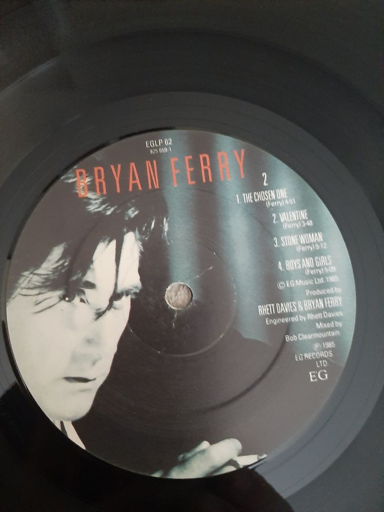 Płyta winylowa Bryan Ferry 1-press z 1985 roku ex/ex cena 120.zł.