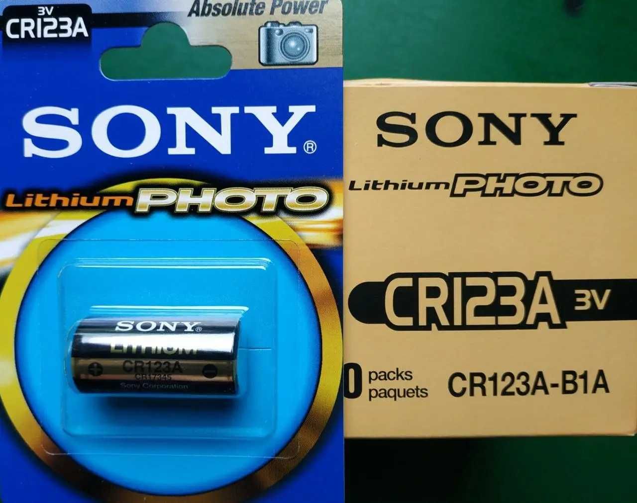 Батарейка літієва SONY Lithium CR123A PHOTO 3V Blister 1шт