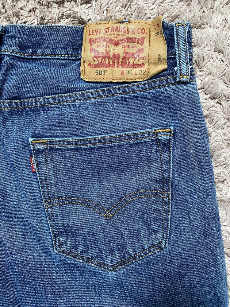 Jeansy Levis 501 34/32