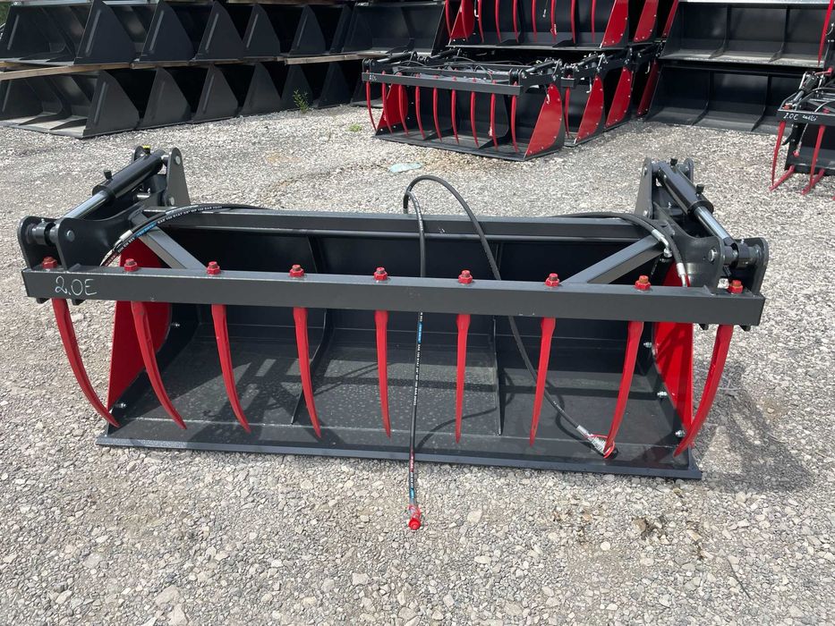 Łycho -krokodyl krokodyl do obornika METAL TECHNIK 2 siłowniki