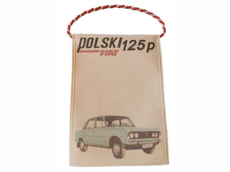 Proporczyk Polski Fiat 125p duży Fiat