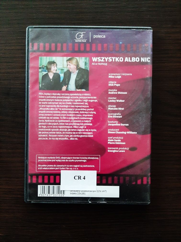 Wszystko albo nic - film DVD