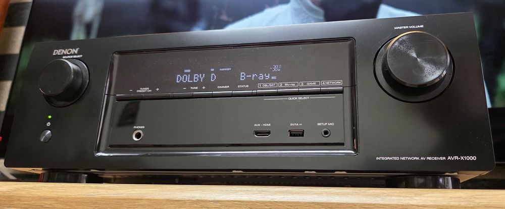 Sieciowy amplituner Denon AVR-X1000 HDMI, internet radio.