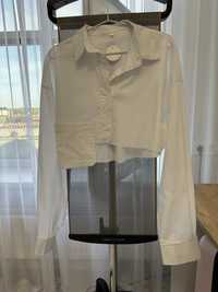 Рубашка окорочена біла