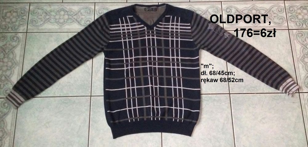 Sweter młodzieżowy, męski old port.