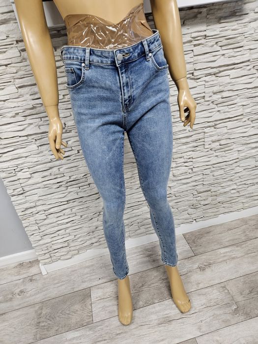 Przepiękne jeansy skinny z wysokim stanem H&M 40