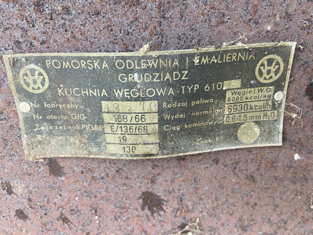 Piec węglowy do kuchni