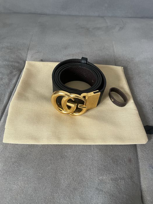 Gucci Reversible Marmont Pasek Czarny Brązowy 90 105 cm Nowy 2149 zł